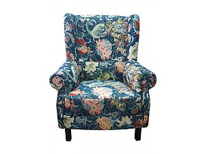 Купить кресло La Neige Райский сад синего цвета