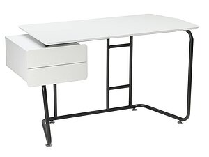 Купить стол Woodville Desk Белый/Черный