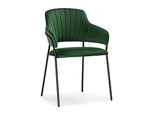 Купить стул Woodville Инклес Темно-зеленый/ Черный глянец