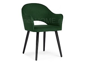 Купить стул Woodville Апри NEO confetti deep forest Темно-зеленый/Черный глянец