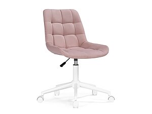 Купить кресло Woodville Честер Розовый/Белый