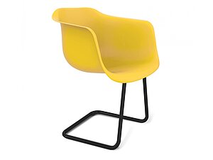 Купить стул Sheffilton SHT-ST31/S45-1 желтый/черный муар