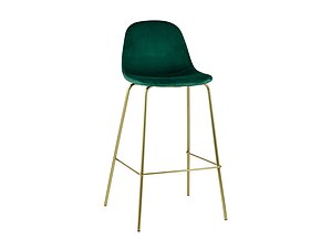 Купить стул STOOL GROUP Валенсия барный Велюр Зеленый/Золотые ножки