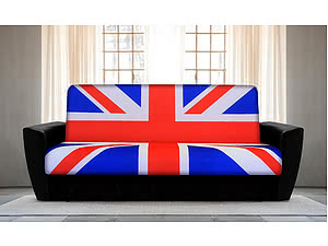 Купить диван FotoDivan книжка Британский флаг 1 (боковины амстердам)