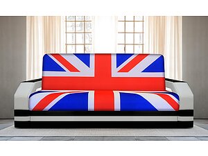 Купить диван FotoDivan книжка Британский флаг 1 (боковины с подсветкой)