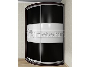 Купить шкаф Mebelain Радиусный Мебелайн 15 черный
