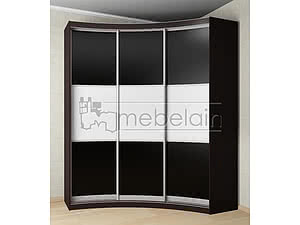 Купить шкаф Mebelain Радиусный Мебелайн 17 черный