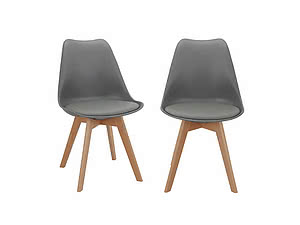 Купить стул Bradexhome Eames Bon комплект из 2-х стульев серый