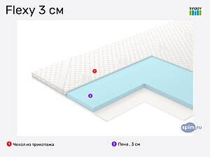 Наматрасник Вегас Flexy 3 см в Москве