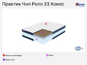Матрасы Димакс Practic Chip Roll 21 Cocos