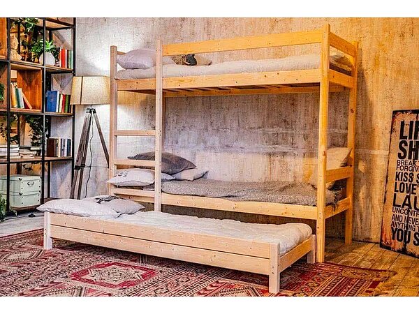 Кровать Green Mebel двухъярусная с выдвижным спальным местом 3 в 1 — купитьнедорого в mebHOME. Цены от производителя. Размеры и фото. Отзывы.