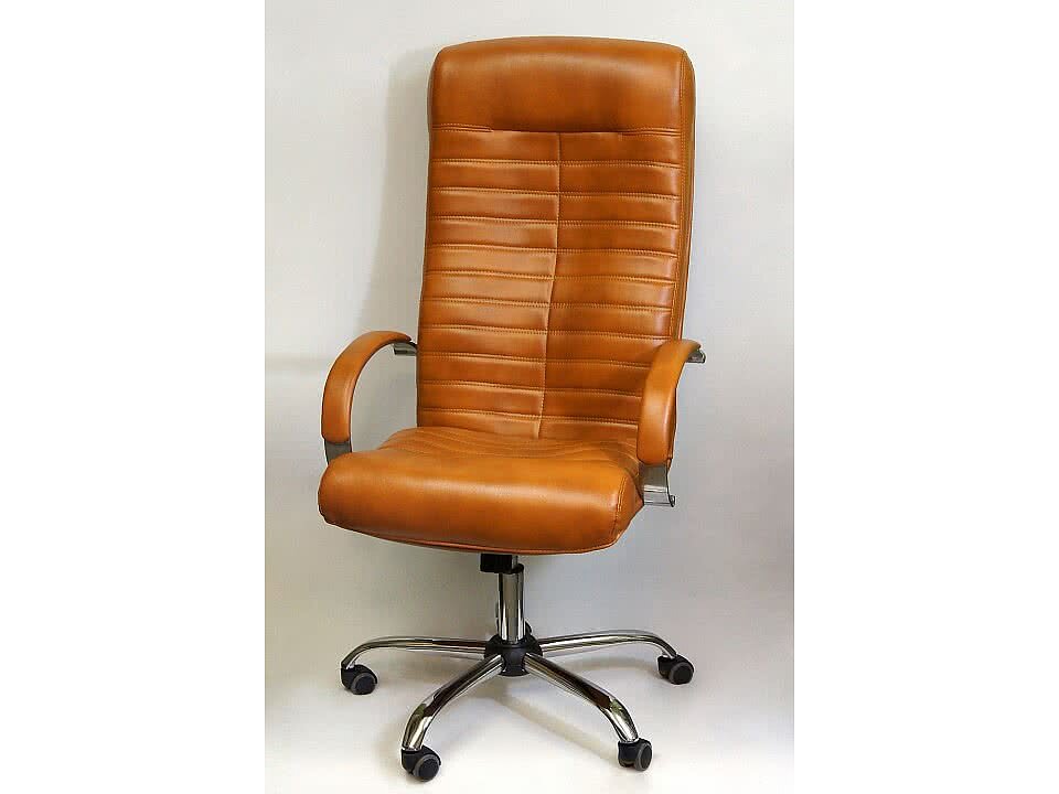Кресло компьютерное Креслов Орион КВ-112-0466 Рыже-коричневый