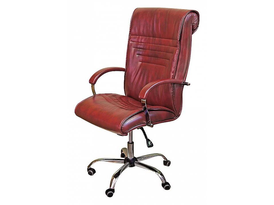 Кресло для руководителя Премьер КВ-112 бордовый