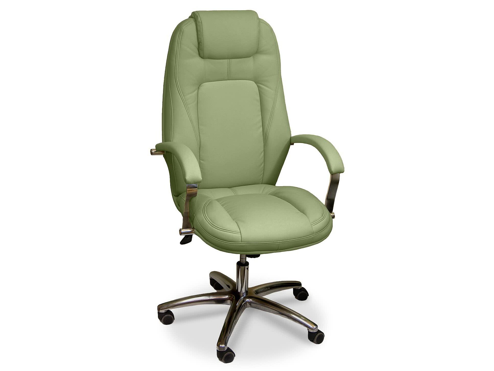 Кресло для руководителя Креслов Эсквайр КВ-112-0416 Светло-зеленый