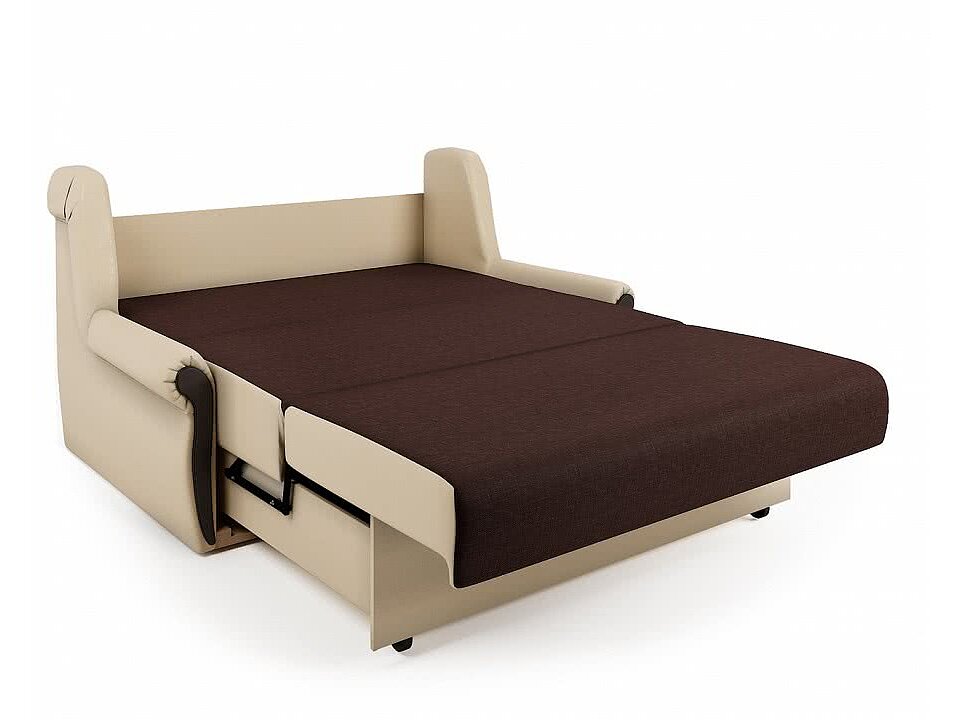 Диван-кровать Аккорд М 140 бежевый, коричневый