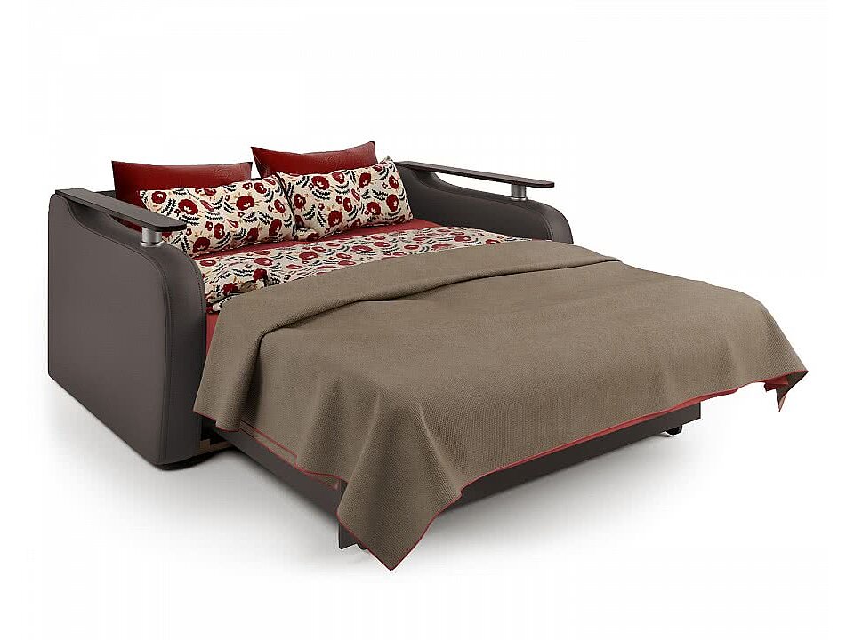 Диван-кровать Гранд Д 120 бежевый, коричневый