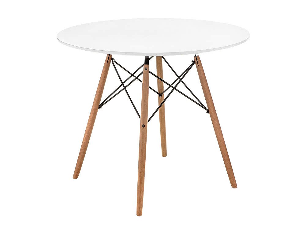  Woodville Table 90 White/Wood