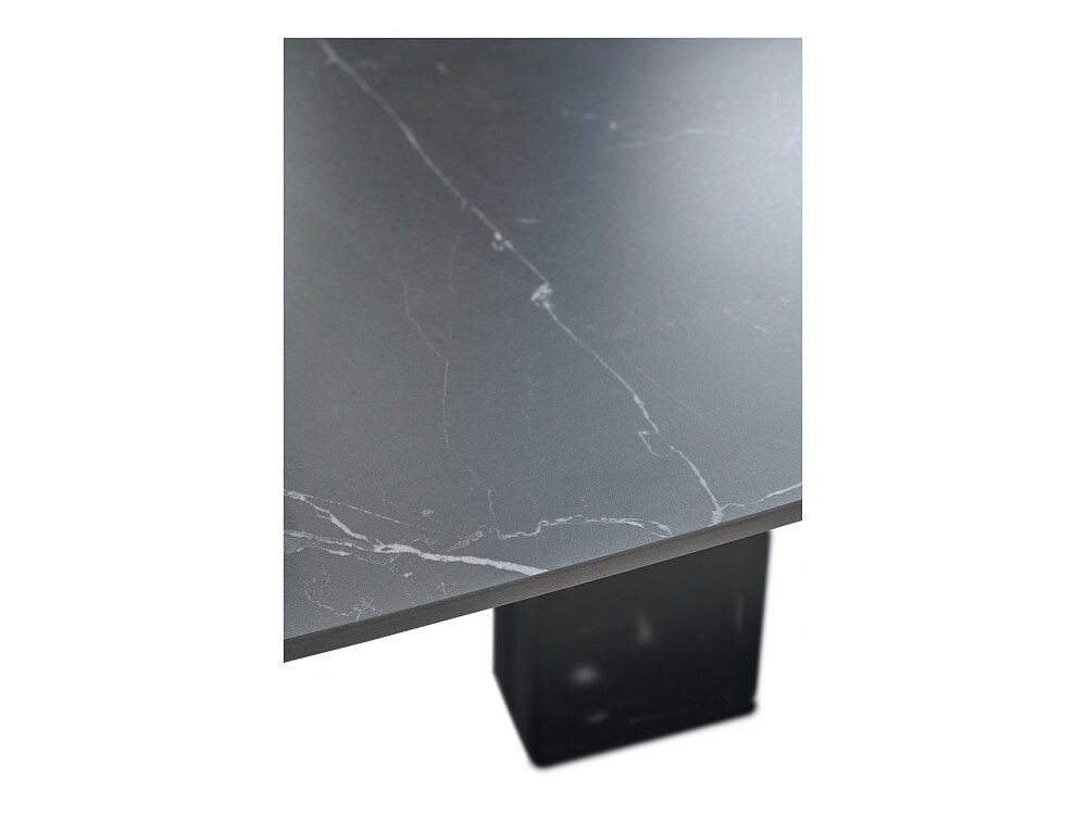   Balde 120 matt black marble solid ceramic / black