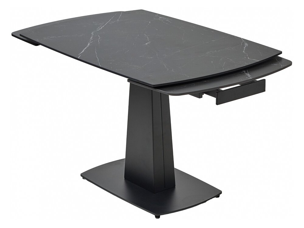   Balde 140 matt black marble solid ceramic / black