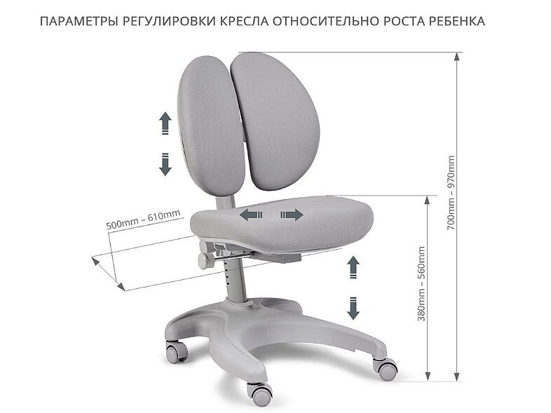  FunDesk  Fiore II Grey   Solerte Grey