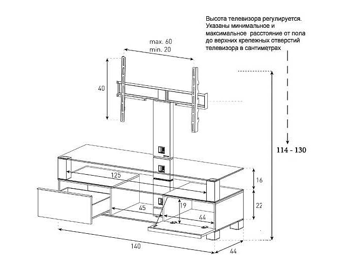 ������ ��� ��������� Sonorous MD 8143 B HBLK WHT