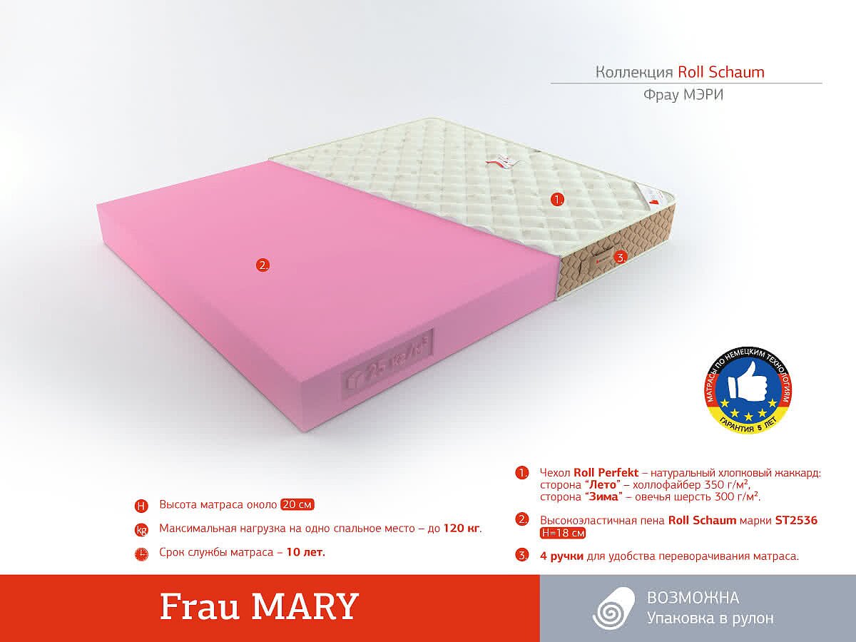  Rollmatratze Frau Mary