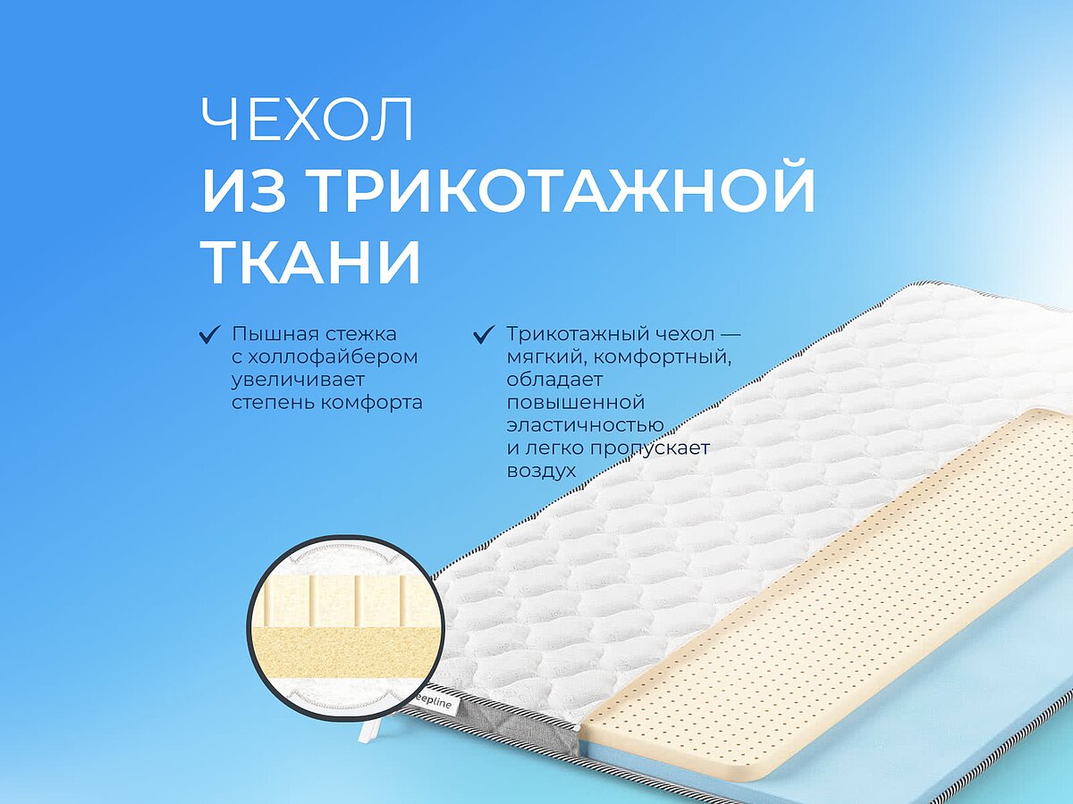  Sleepline Sofa Topper ErgoLatex