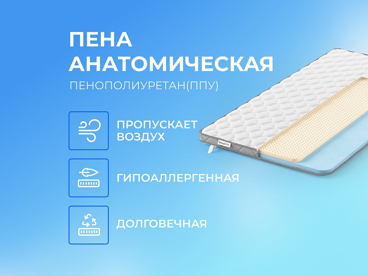  Sleepline Sofa Topper ErgoLatex