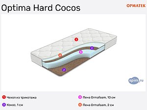 Матрас optima hard cocos 90х200 см