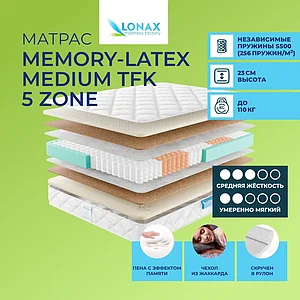Lonax Memory-Latex Medium TFK 5 Zone