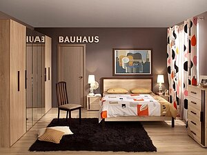 Спальня Глазов Bauhaus (дуб сонома)
