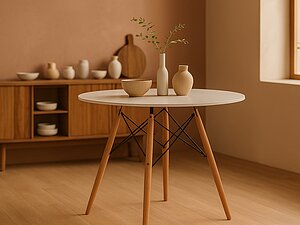   Woodville Table 80 White/Wood