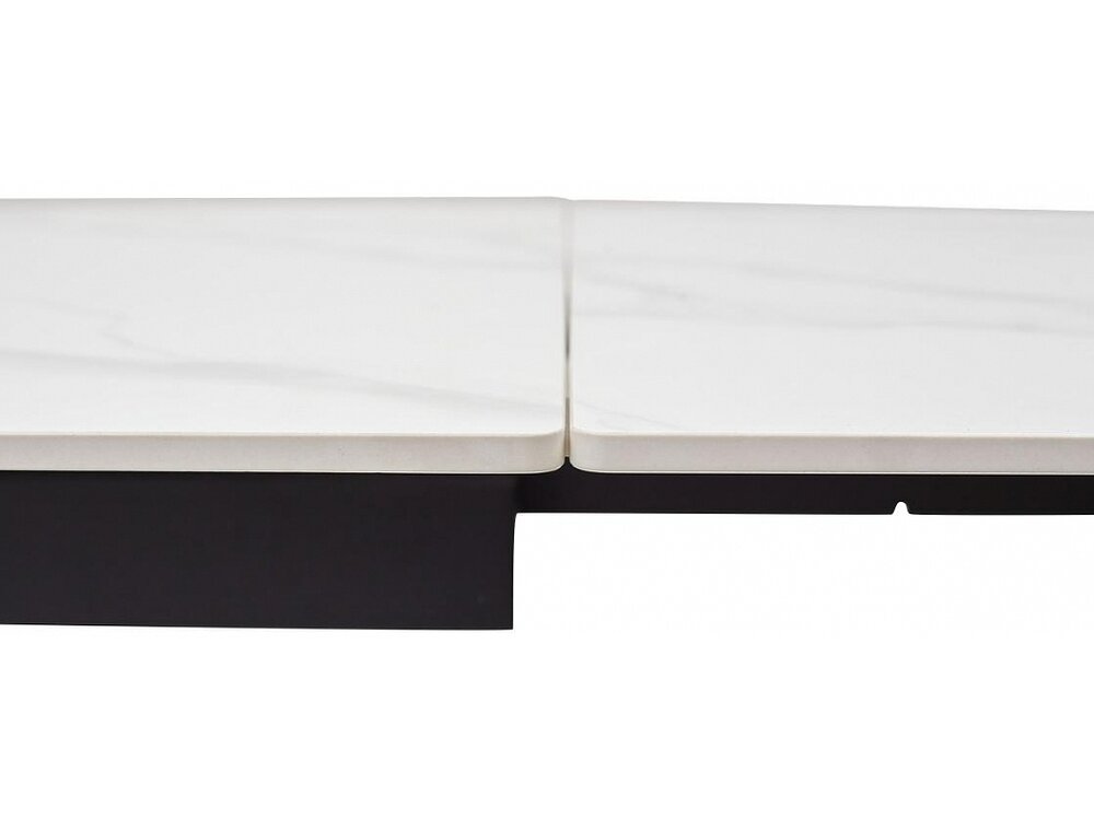   LivornoMatt white marble sintered stone / black