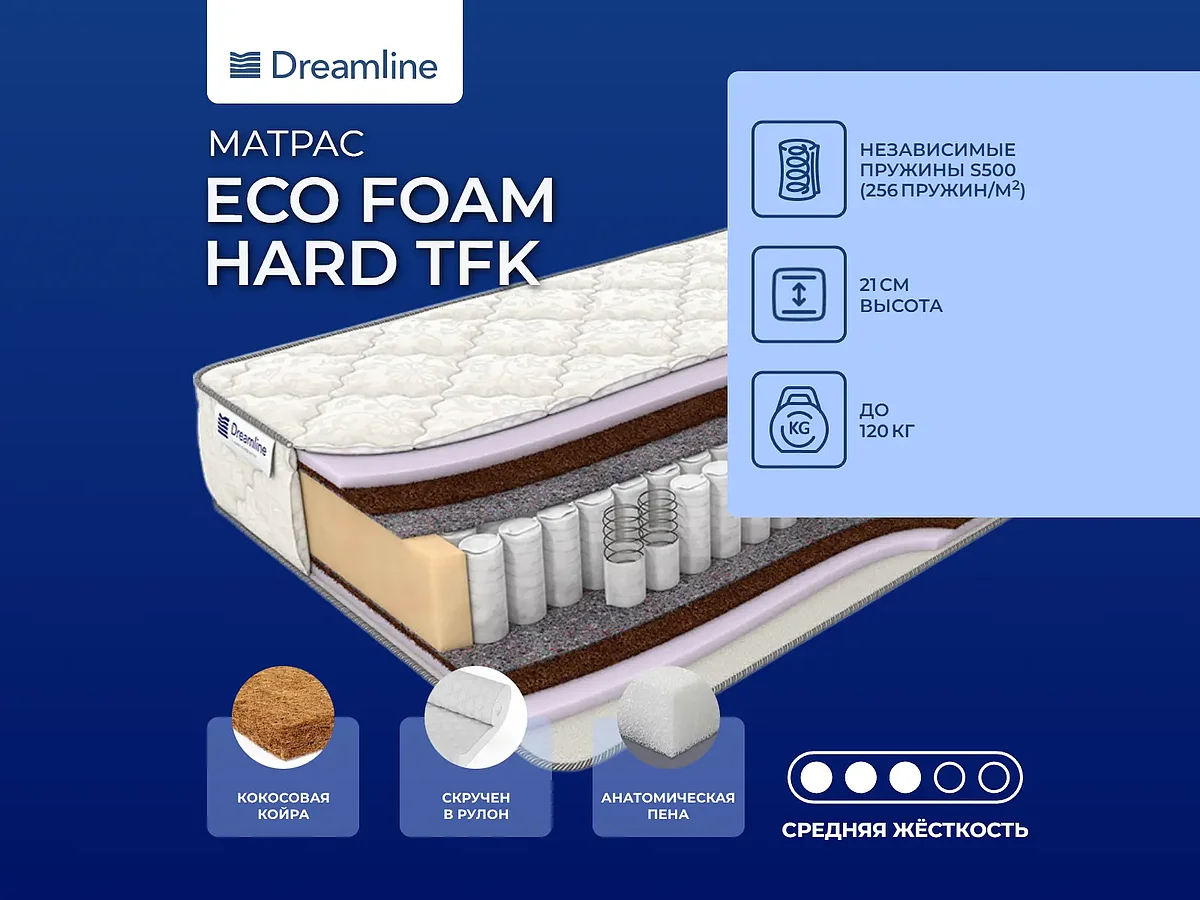 ������ DreamLine Eco Foam Hard TFK 160�200 ��.
                          ������ ��� ���� ���� ��� �� 34003 ��� � 