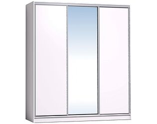 Купить шкаф Глазов 2000 Домашний зеркало/лдсп + шлегель, Белый