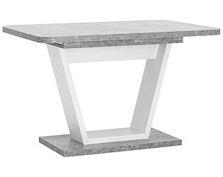 Купить стол Arnika seats Vector 120-160х80 бетон/Белый