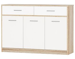 Купить комод Imperial Стелс 3 двери и 2 ящика, Дуб сонома/белый