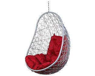 Купить кресло Bigarden Easy Gray (без стойки) Красная подушка