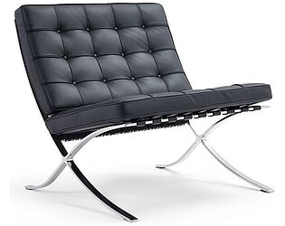 Купить кресло Bradexhome Barcelona Chair, чёрный