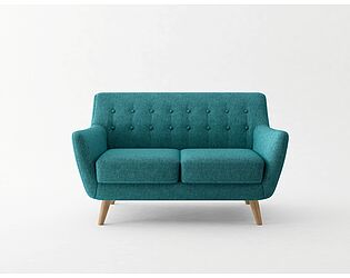 Купить диван Bradexhome Picasso двухместный, синий