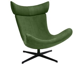 Купить кресло Bradexhome TORO зеленый, искусственная замша