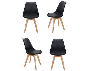 Купить стул Bradexhome Eames Bon комплект из 4-х стульев чёрный