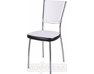 Купить стул Домотека Омега-5 В-0/В-4 спВ-0/В-4 искрящийся белый/черный венге, повышенной комфортности