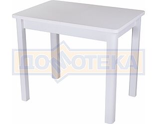 Купить стол Домотека Румба ПР-М 04 БЛ 04 БЛ, белый/камень белого цвета