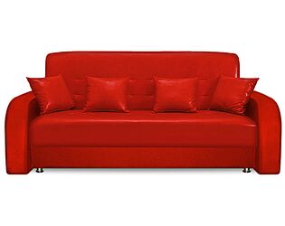Купить диван FotoDivan Престиж экокожа красный