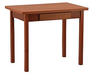 Купить стол Боровичи-мебель обеденный раскладной (прямая нога) с ящиком
