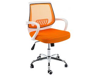 Купить кресло Woodville Ergoplus белое / оранжевое