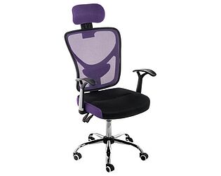 Купить кресло Woodville Lody 1 Фиолетовое/Черное