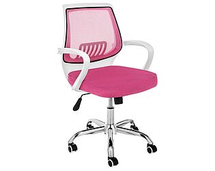 Купить кресло Woodville Ergoplus Белое/Розовое