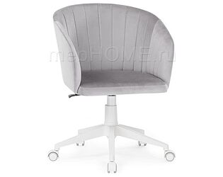 Купить кресло Woodville Тибо confetti silver серый / белый